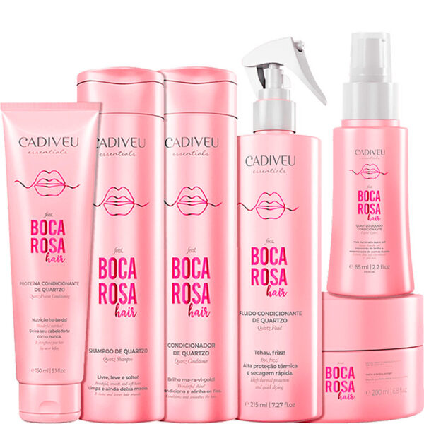 Cadiveu Boca Rosa - Kit Cabelo Forte e Poderoso Completo (6 Produtos)