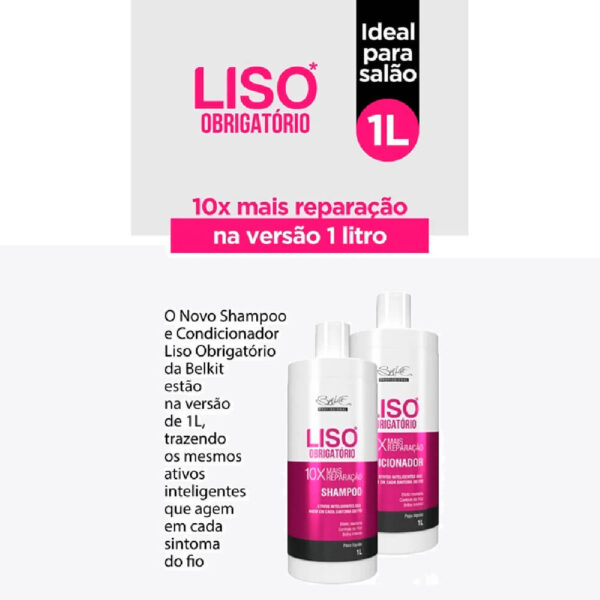 Belkit Liso Obrigatório - Kit Reparação e Controle do Frizz Salão (2 Produtos) - Imagem 5