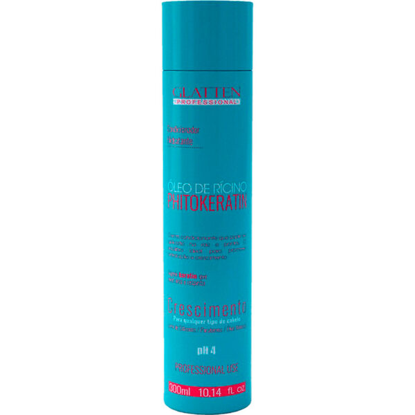 Glatten Phitokeratin - Condicionador Óleo de Ricino Crescimento Hidratação 300ml
