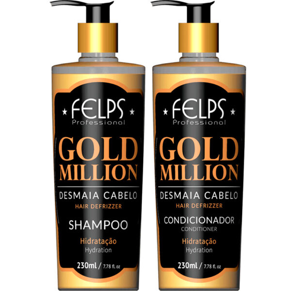 Felps Gold Million - Kit Desmaia Cabelo Duo (2 Produtos)