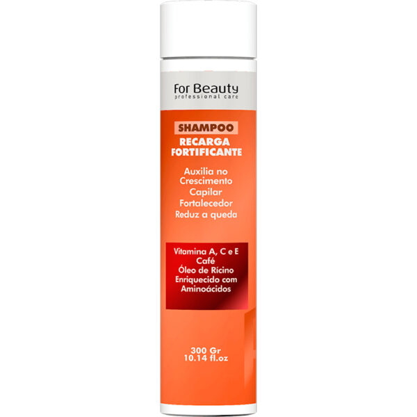 For Beauty Recarga Fortificante - Shampoo Antiqueda Crescimento Acelerado 300ml