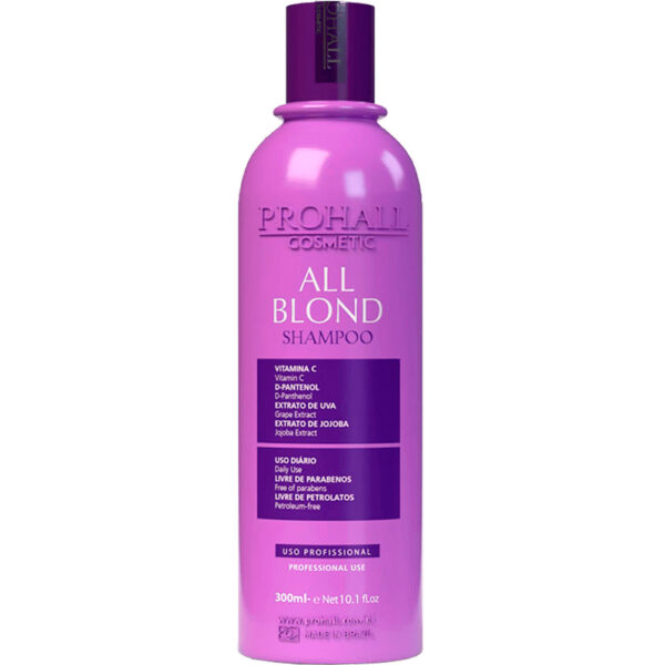 Prohall All Blond - Shampoo Matizador Manutenção para Loiros 300ml