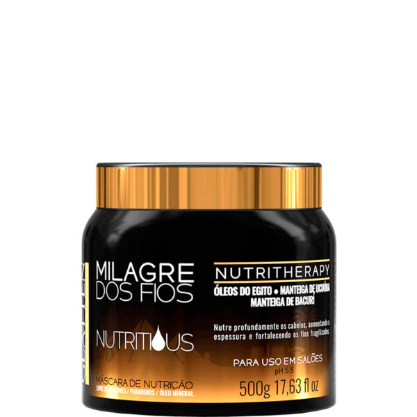 Glatten Milagre dos Fios Nutritious - Máscara Terapia de Nutrição 500g