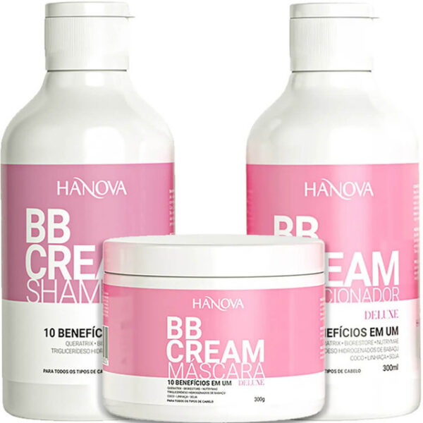 Hanova BB Cream - Kit Ultra Reparador Trio (3 Produtos)