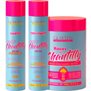 Glatten Chantilly - Kit Desmaia Cabelo Duo (3 Produtos)
