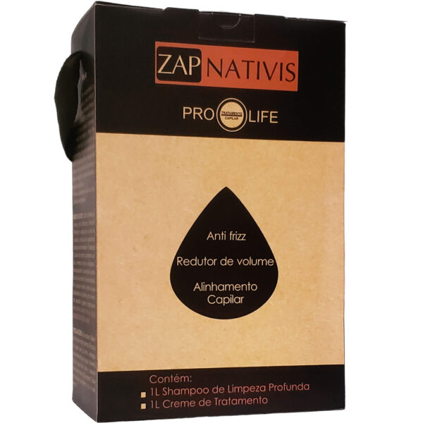 Zap Nativis Pro Life - Escova Progressiva Tecnologia Nanofix 2x 1L - Imagem 2