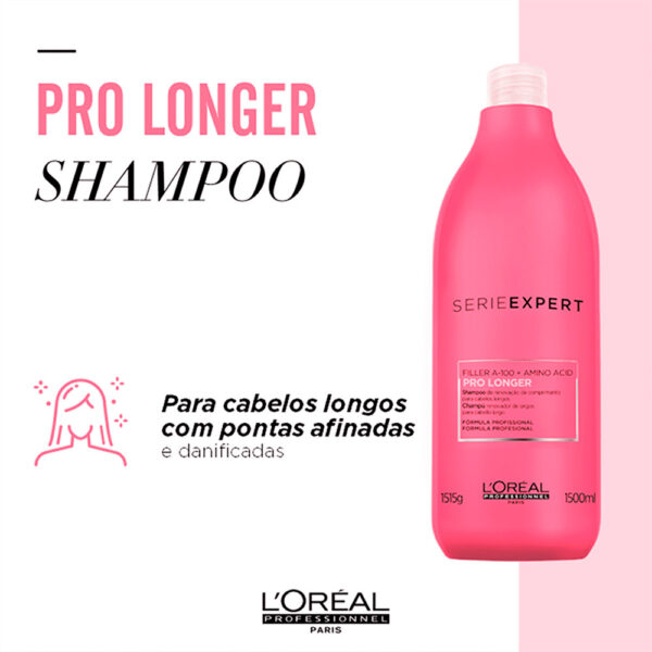 L'Oréal Professionnel Pro Longer - Shampoo Cabelos Longos Pontas Afinadas 1,5L - Imagem 6