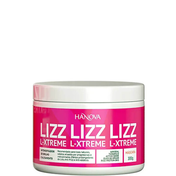 Hanova Lizz L-Xtreme - Máscara Intensificadora de Brilho e Liso 300g