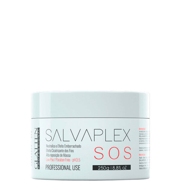 Glatten Salvaplex - Máscara SOS Reconstrutor de Fios 250g