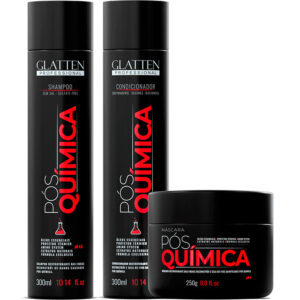 Glatten Pós Química - Kit Regeneração Instantânea Trio (3 Produtos)