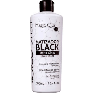 Felps Color Magic Clay 4K - Máscara Matizadora Black Efeito Cinza 500ml