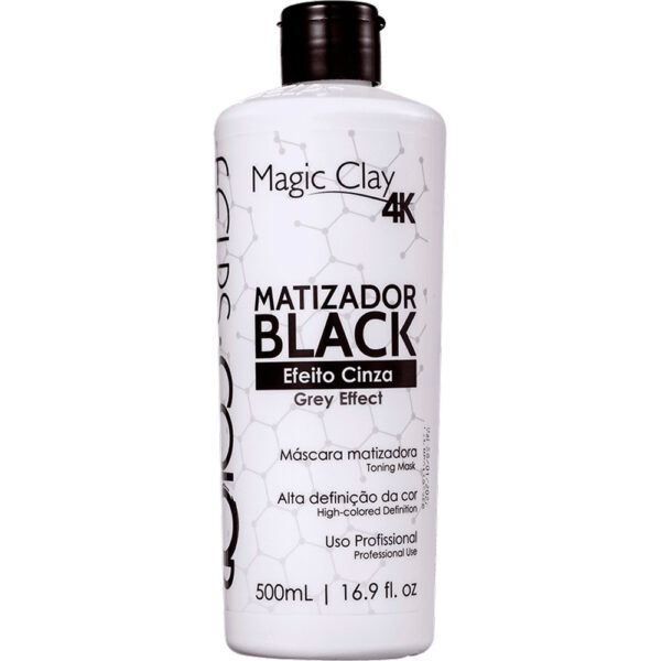 Felps Color Magic Clay 4K - Máscara Matizadora Black Efeito Cinza 500ml