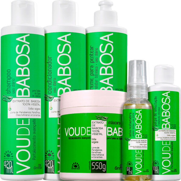 Griffus Vou de Babosa - Kit Fortalecimento Imediato Completo (6 Produtos)