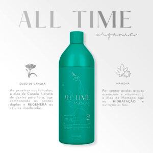 Zap All Time Organic - Escova Progressiva Sem Formol 2x 1L