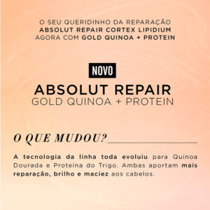L'Oréal Professionnel Absolut Repair Gold Quinoa + Protein - Kit Golden Lightweight Trio Salão (3 Produtos)