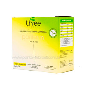 Three Therapy Pantovin - Cápsulas Crescimento e Fortalecimento Capilar 60 dias