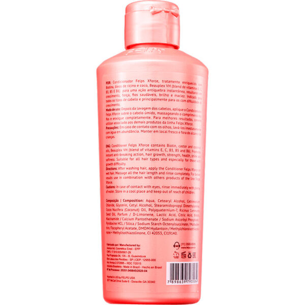 Felps XForce - Condicionador Antiquebra e Crescimento 250ml - Imagem 2