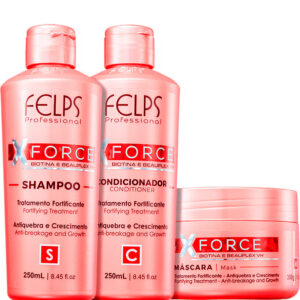 Felps XForce - Kit Antiquebra e Crescimento Trio (3 Produtos)