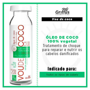 Griffus Vou de Coco - Ampola Água de Coco Tratamento de Choque 30ml