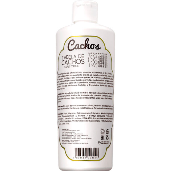 Felps Cachos - Gelatina Fixadora Azeite de Abacate 500g - Imagem 2