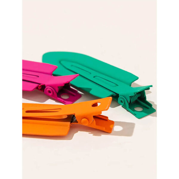 Nobrand - Kit Grampos Presilhas de Cabelo Simples Multicor (3 Peças) - Imagem 3
