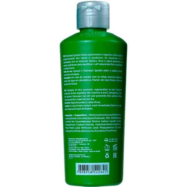 Felps Quiabo - Shampoo Regenerador 250ml - Imagem 2