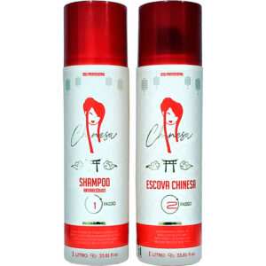Chinesa Cosméticos - Escova Progressiva Chinesa 2x 1L