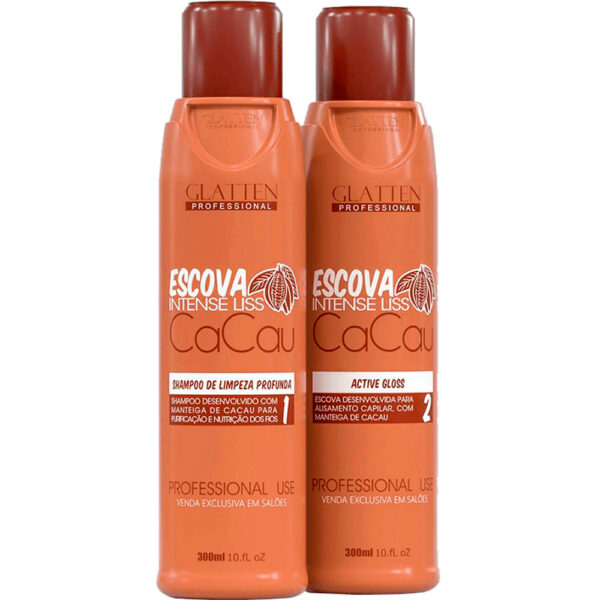 Glatten Cacau Therapy - Escova Progressiva Intense Liss 2x 300ml