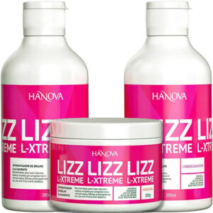 Hanova Lizz L-Xtreme - Kit Intensificador de Brilho e Liso Trio (3 Produtos)