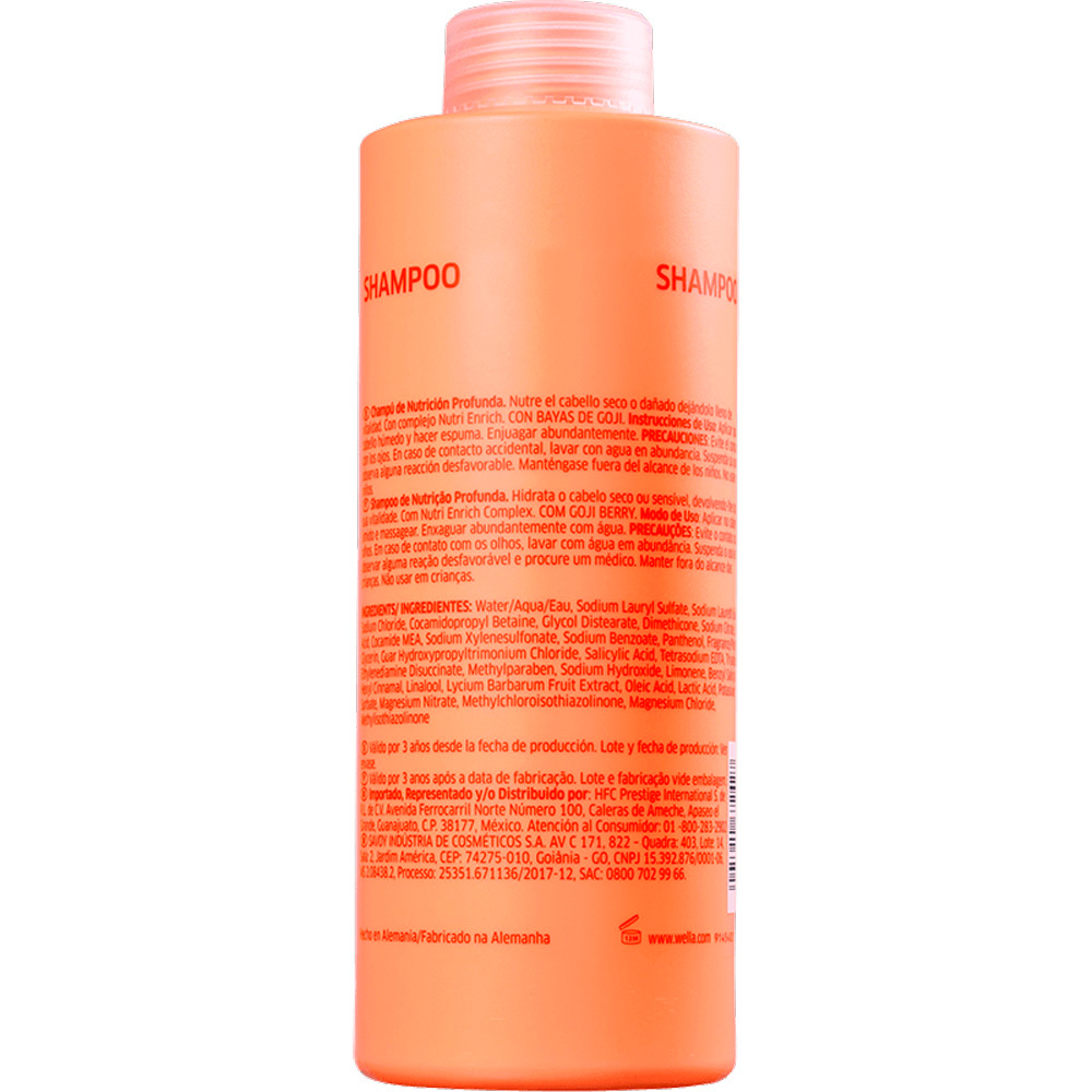 Wella Invigo Nutri-Enrich - Shampoo de Nutrição Profunda 1L - Imagem 2