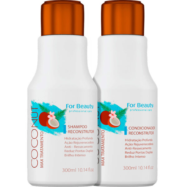 For Beauty Coconut Max Tratamento - Kit Reconstrutor (2 Produtos)