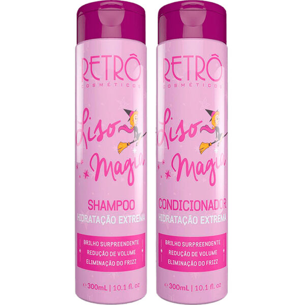 Retrô Liso Magia - Kit Desmaia Cabelo Hidratação Extrema Duo (2 Produtos)
