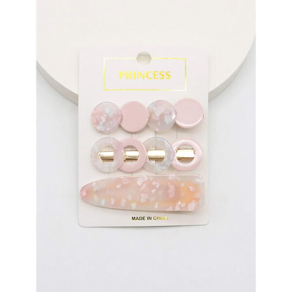 Nobrand - Kit Grampos de Cabelo Redondo Tons de Rosa (3 Peças) - Imagem 2