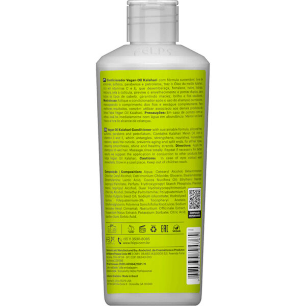Felps Vegan Oil - Condicionador Óleo de Kalahari 300ml - Imagem 2