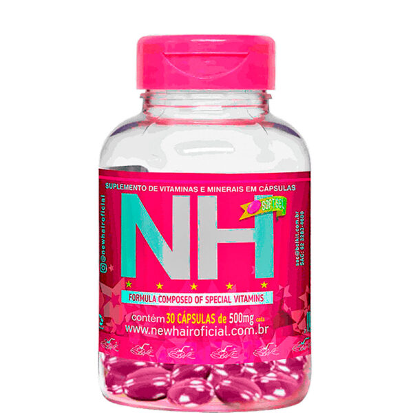 Belkit NH New Hair - Cápsulas Crescimento Capilar Pele Unhas 30 dias