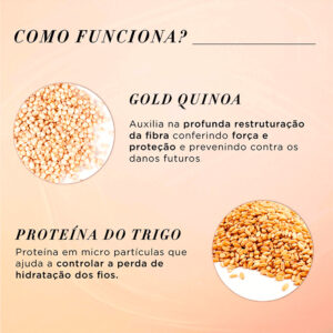 L'Oréal Professionnel Absolut Repair Gold Quinoa + Protein - Kit Golden Lightweight Trio Salão (3 Produtos)
